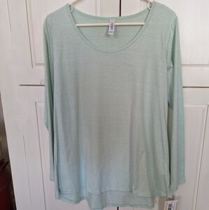 Lularoe Lynnae Size Large Light Green NWT